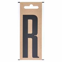 Bellatio Bootnaam sticker letter R zwart 10 cm