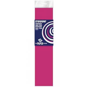 Haza Crepe papier plat neon fuchsia 250 cm