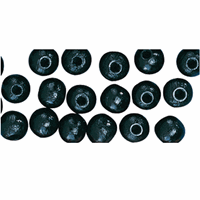 Rayher hobby materialen 115 stuks zwarte kralen 6 mm