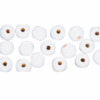 Rayher hobby materialen 52 stuks witte kralen 10 mm
