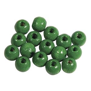 115 stuks grasgroene kralen 6 mm