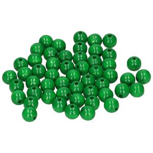 Rayher hobby materialen 52 stuks grasgroene kralen 10 mm