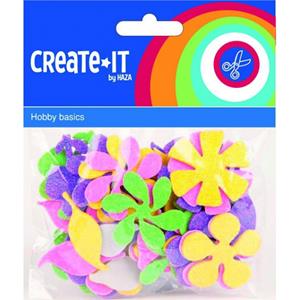 Haza Foam rubberen bloemen 70 st