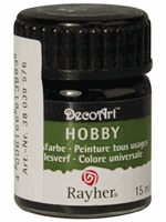 Rayher hobby materialen Hobby allesverf zwart 15 ml