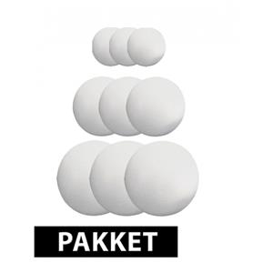 Rayher hobby materialen Piepschuim ballen pakket 9 stuks