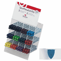 Rayher hobby materialen Blauwe textielstift met fijne punt