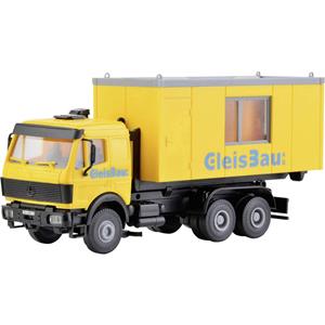 kibri H0 Mercedes Benz LP Wechsellader mit Gleisbau-Container