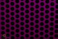 oracover Bügelfolie Fun 1 (L x B) 2m x 60cm Violett-Schwarz (fluoreszierend)