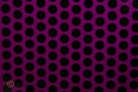 oracover Bügelfolie Fun 1 (L x B) 2m x 60cm Violett-Schwarz (fluoreszierend)