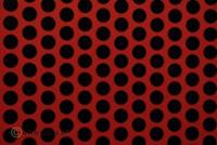 oracover Bügelfolie Fun 1 (L x B) 2m x 60cm Hellrot, Schwarz