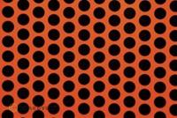 oracover Bügelfolie Fun 1 (L x B) 2m x 60cm Rot-Orange-Schwarz (fluoreszierend)