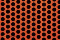 oracover Bügelfolie Fun 1 (L x B) 2m x 60cm Rot-Orange-Schwarz (fluoreszierend)