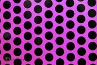 Oracover 41-014-071-010 Strijkfolie Fun 1 (l x b) 10 m x 60 cm Neon-roze-zwart (fluorescerend)