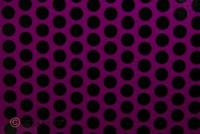 oracover Bügelfolie Fun 1 (L x B) 10m x 60cm Violett-Schwarz (fluoreszierend)
