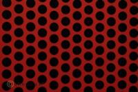 oracover Bügelfolie Fun 1 (L x B) 10m x 60cm Hellrot, Schwarz
