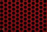 oracover Bügelfolie Fun 1 (L x B) 10m x 60cm Ferrirot-Schwarz