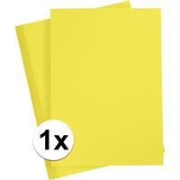 A4 hobby karton geel 180 grams 1x