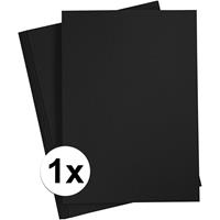 A4 hobby karton zwart 180 grams 1x