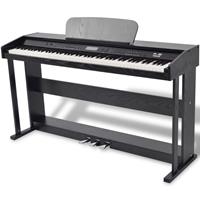 vidaXL Digitalpiano mit 88 Tasten und Pedalen  Schwarz