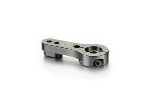 Aluminium servo hevel enkel, 35mm, Futaba (25T) - Gun Metal