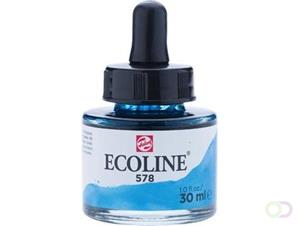 Talens Ecoline waterverf flacon van 30 ml, hemelsblauw (cyaan)