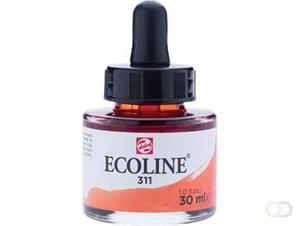 Talens Ecoline waterverf flacon van 30 ml, vermiljoen