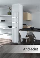 Eastbrook Malmesbury aluminium design radiator 180x28cm Antraciet 809 watt