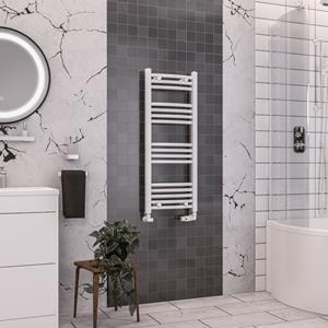 Eastbrook Wendover gebogen verticale radiator 100x40cm Wit 313 watt