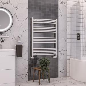 Eastbrook Wendover gebogen verticale radiator 100x75cm Wit 512 watt