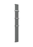 Eastbrook Berlini verticale aluminium radiator 120x18,5cm Antraciet 421 watt