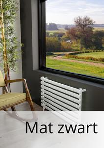 Eastbrook Tunstall handdoek verwarming 56x100cm Mat zwart 693 watt