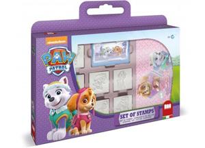 Paw Patrol stempeldoos met 7 houten stempels