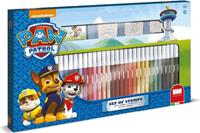 Paw Patrol Kleurset met Stempel 40dlg