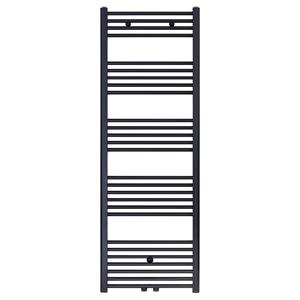 Boss&wessing Designradiator Nile Gobi 160x60 cm Geborsteld Mat Zwart midden-onderaansluiting