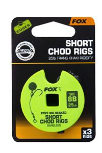 Fox Edges A.Point Beaked Chod Rig Short - Barbless - 25lb - Mt 8