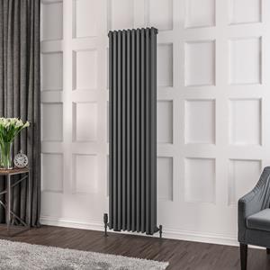 Eastbrook Rivassa 3 koloms verwarming 180x47,3cm Antraciet 2605 watt