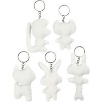 Creativ Company Fabric Animals Keychain 5pcs.