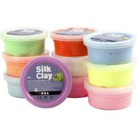 Silk Clay zijde klei basic set 2 creotime 10x40 gram