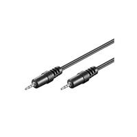 Goobay 50457 Jack Kabel [1x Jackplug male 2.5 mm - 1x Jackplug male 2.5 mm] 1.5 m Zwart