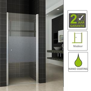 Boss & Wessing BWS Nisdeur met Middenband 70x200cm 8mm NANO Coating Rechts