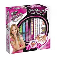 Totum Glamz Glitter Tattoos Nagel- en Haar Decoratieset