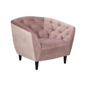 Liv FauteuilLoes' Velvet, kleur roze