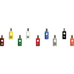 Modellbahn Stecker 2.6mm 100 St. Blau, Gelb, Grau, Grün, Braun, Rot, Orange, Weiß, Schwarz