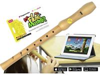 Flute Master (App) mit Blockflöte aus Bergahorn (barocke Griffweise)