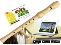 Flute Master (App) mit Blockflöte aus Bergahorn (deutsche Griffweise)