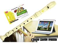 Flute Master (App) mit Blockflöte aus Kunststoff (barocke Griffweise)