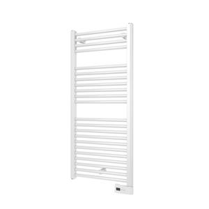 Plieger Palermo-EL III/Fischio elektrische designradiator horizontaal 1111x500 mm 500w, wit