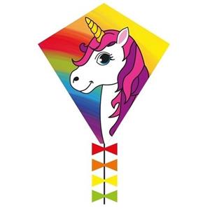 Invento eenlijnskindervlieger Eddy Unicorn 45 x 50 cm