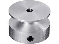 Reely Aluminium V-riemschijf Boordiameter: 4 mm Diameter: 20 mm