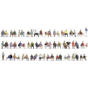 NOCH 18402 H0 Passanten. figuren Geverfd, Zittend